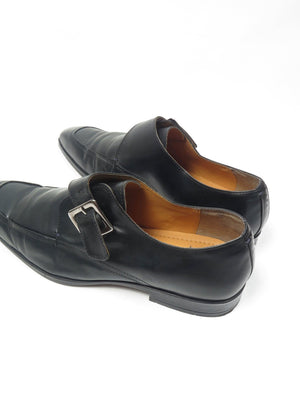 Mens Black Leather Kurt Geiger Shoes With Buckle 44 - The Harlequin