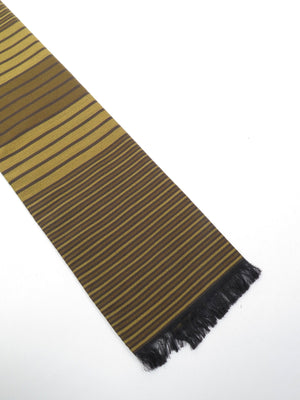 Mens Classic Vintage Green  Printed Cravat Style Scarf - The Harlequin