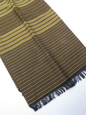 Mens Classic Vintage Green  Printed Cravat Style Scarf - The Harlequin