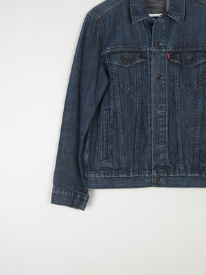 Mens Dark Blue Vintage Levis Denim Jacket S - The Harlequin
