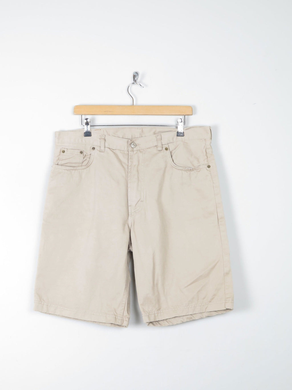 Mens Khaki Levi’s Shorts Long Vintage 34" - The Harlequin