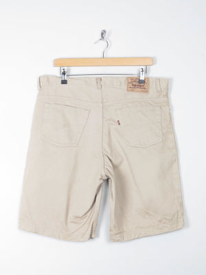 Mens Khaki Levi’s Shorts Long Vintage 34" - The Harlequin