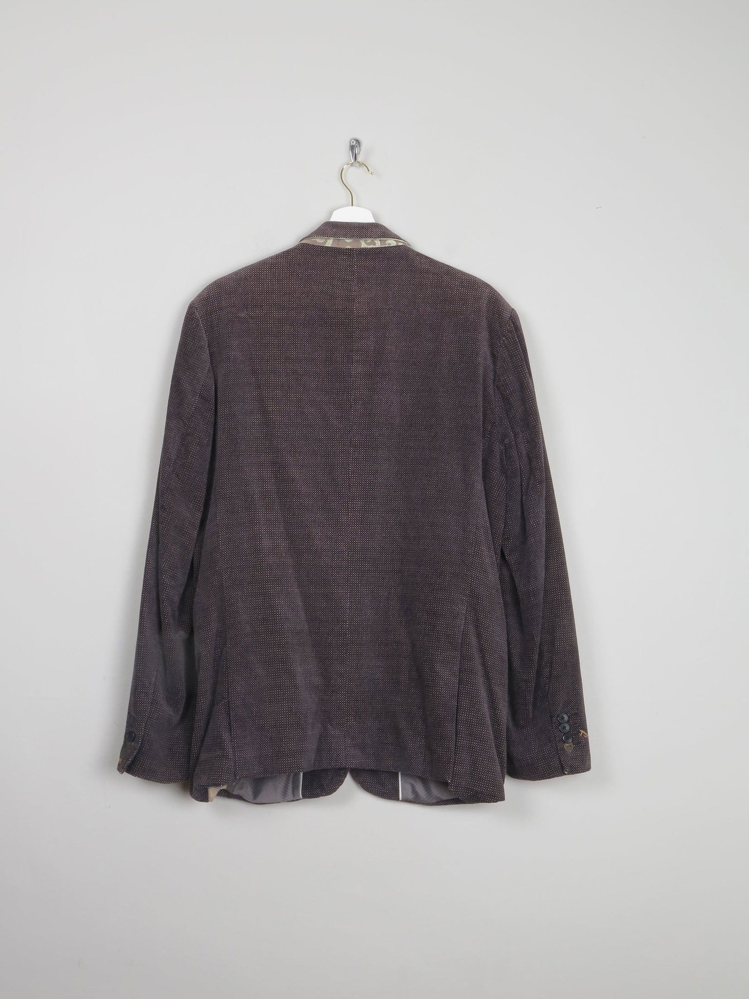 Mens Printed Velvet Scotch and Soda Jacket 42" - The Harlequin