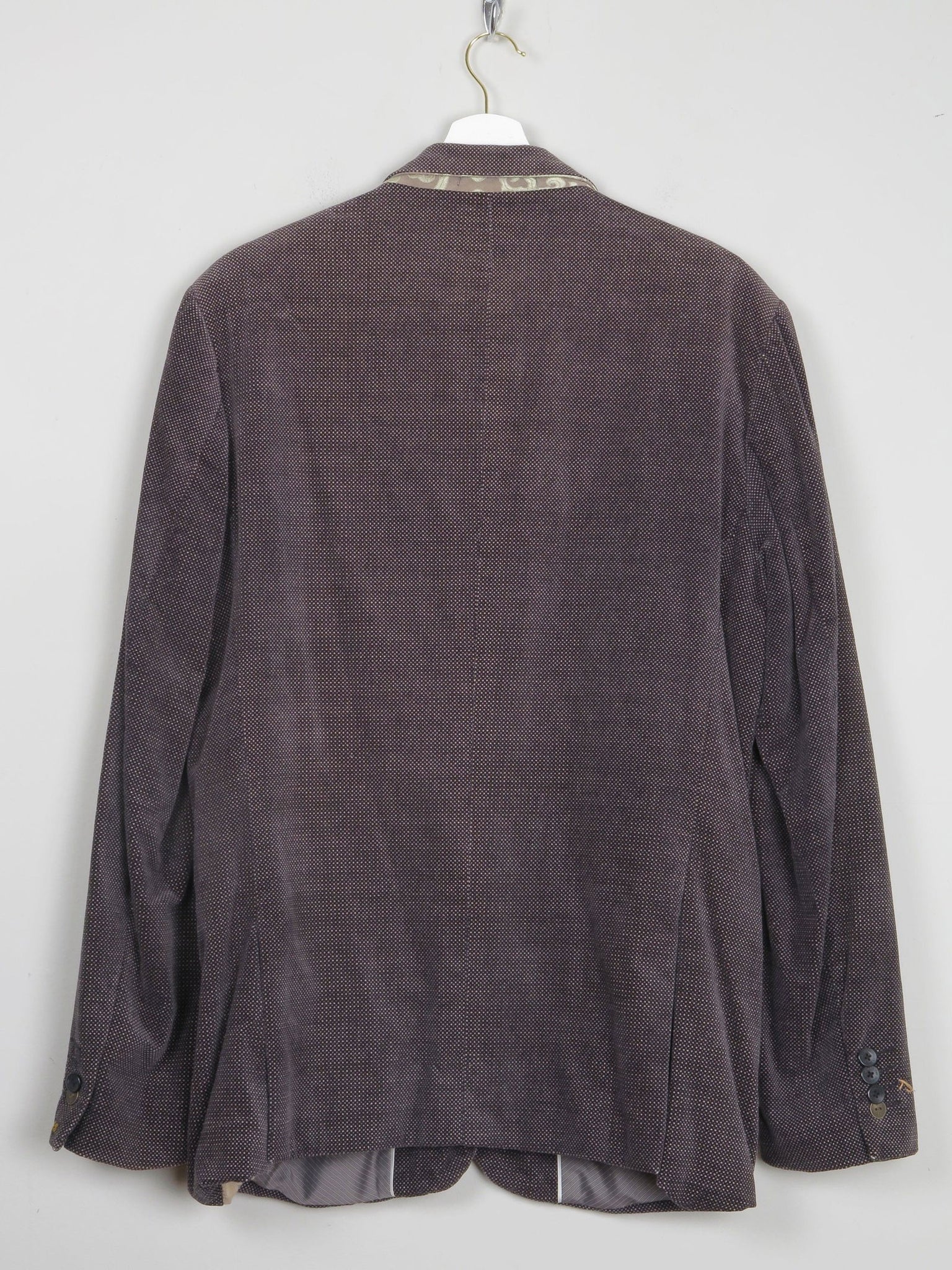 Mens Printed Velvet Scotch and Soda Jacket 42" - The Harlequin