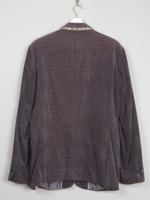 Mens Printed Velvet Scotch and Soda Jacket 42" - The Harlequin