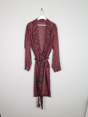 Mens Tootal Hortex Paisley Vintage Smoking Style Dressing Gown M/L - The Harlequin