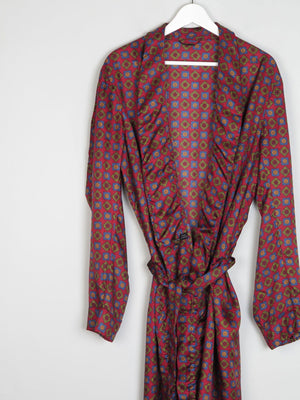 Mens Tootal Hortex Paisley Vintage Smoking Style Dressing Gown M/L - The Harlequin