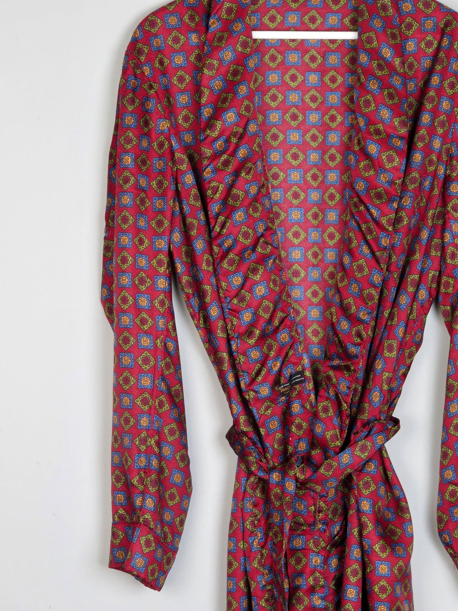 Mens Tootal Hortex Paisley Vintage Smoking Style Dressing Gown M/L - The Harlequin