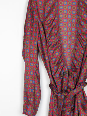 Mens Tootal Hortex Paisley Vintage Smoking Style Dressing Gown M/L - The Harlequin
