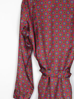 Mens Tootal Hortex Paisley Vintage Smoking Style Dressing Gown M/L - The Harlequin