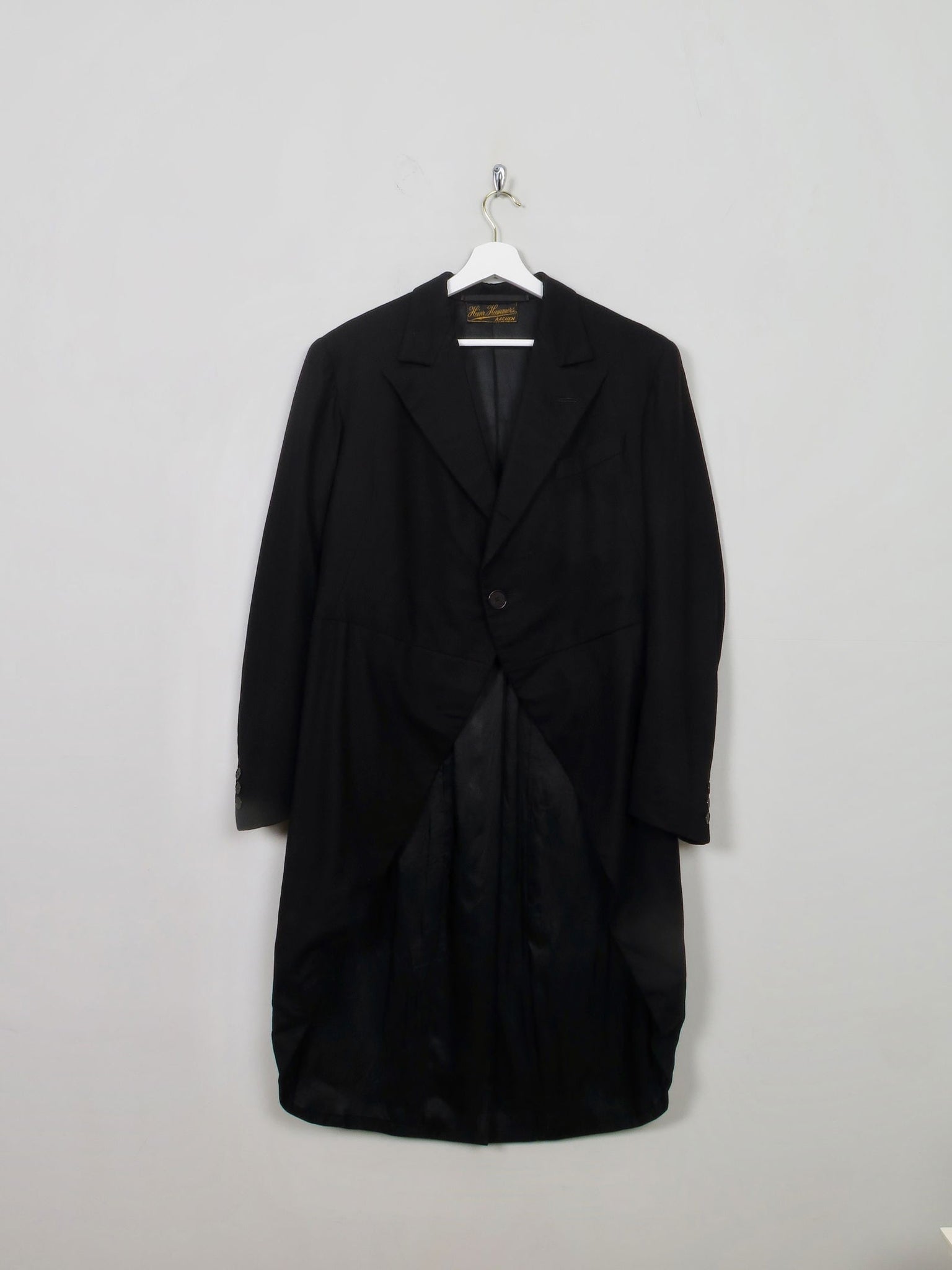 Mens Vintage Black Tails Coat 40 - The Harlequin