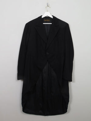 Mens Vintage Black Tails Coat 40 - The Harlequin