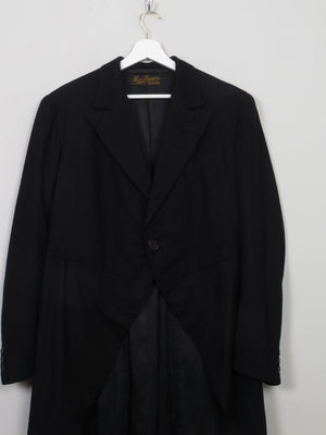 Mens Vintage Black Tails Coat 40 - The Harlequin