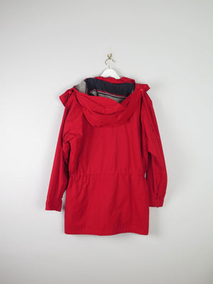 Mens Vintage Cherry Red Short Parka Jacket M/L Eddie Beaver - The Harlequin