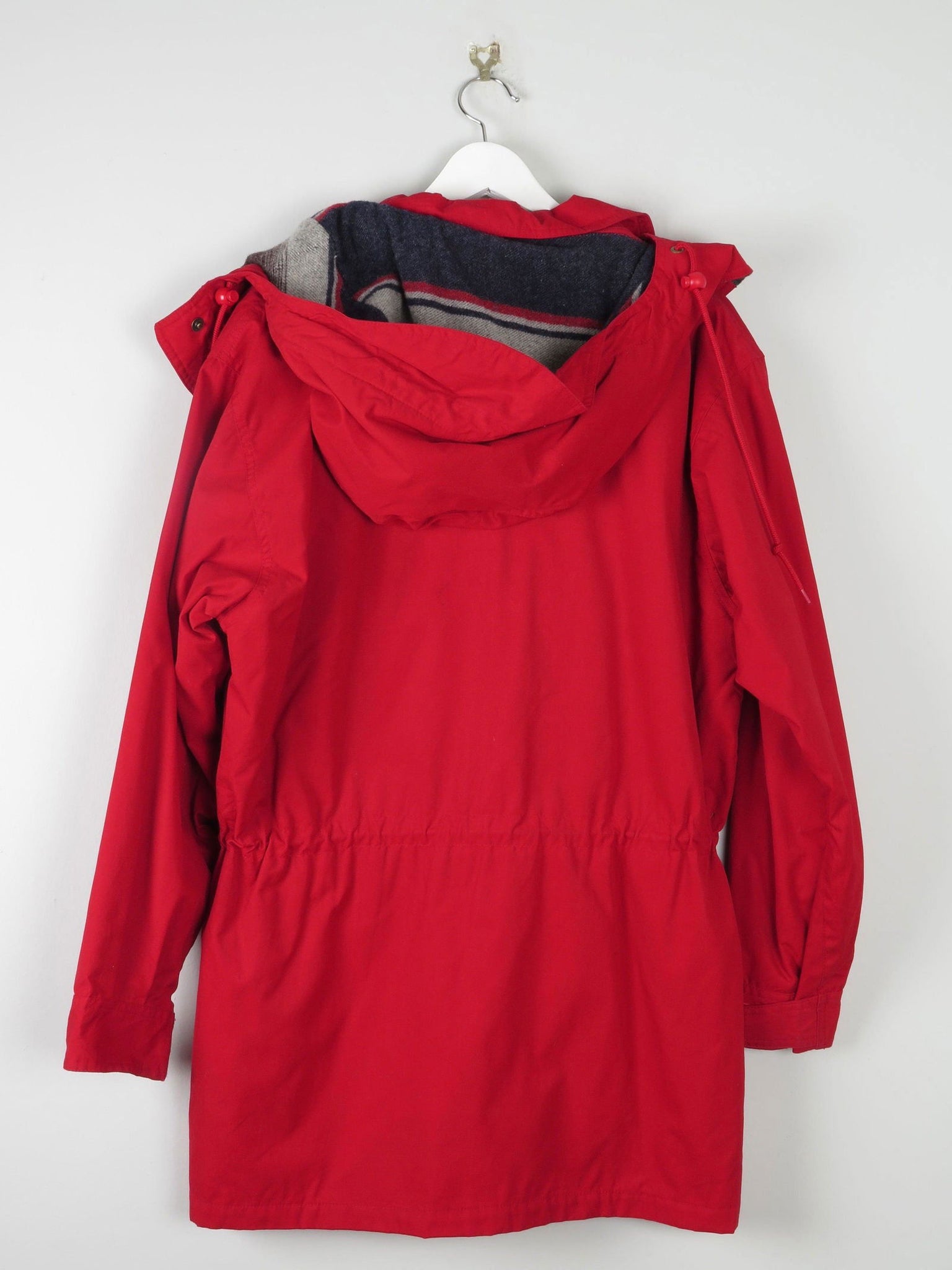Mens Vintage Cherry Red Short Parka Jacket M/L Eddie Beaver - The Harlequin