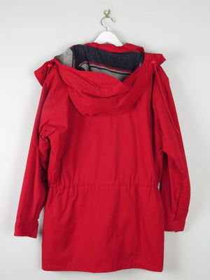 Mens Vintage Cherry Red Short Parka Jacket M/L Eddie Beaver - The Harlequin
