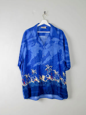 Mens Vintage Hawaiian Shirt XXL - The Harlequin