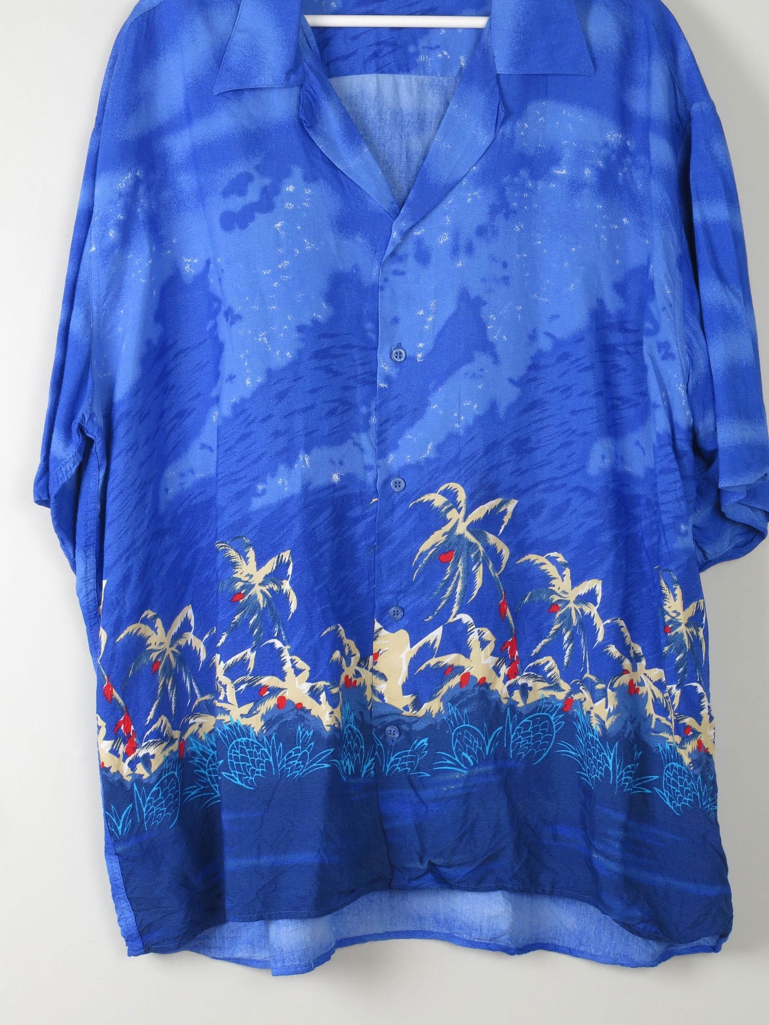 Mens Vintage Hawaiian Shirt XXL - The Harlequin