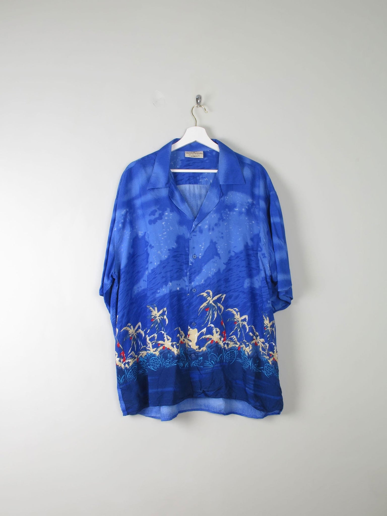 Mens Vintage Hawaiian Shirt XXL - The Harlequin