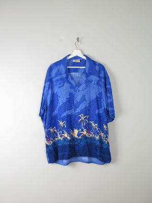 Mens Vintage Hawaiian Shirt XXL - The Harlequin