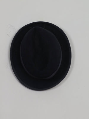 Mens Vintage Navy Trilby - The Harlequin