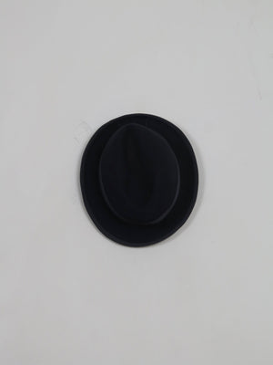 Mens Vintage Navy Trilby - The Harlequin