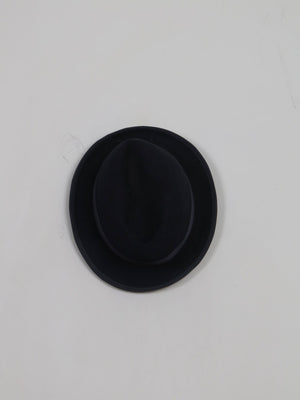 Mens Vintage Navy Trilby - The Harlequin