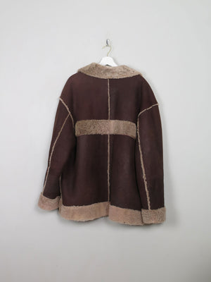 Mens Vintage Sheepskin Jacket XL - The Harlequin