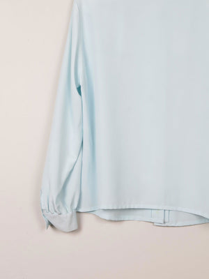 Mint Green Vintage Blouse With Collar M - The Harlequin