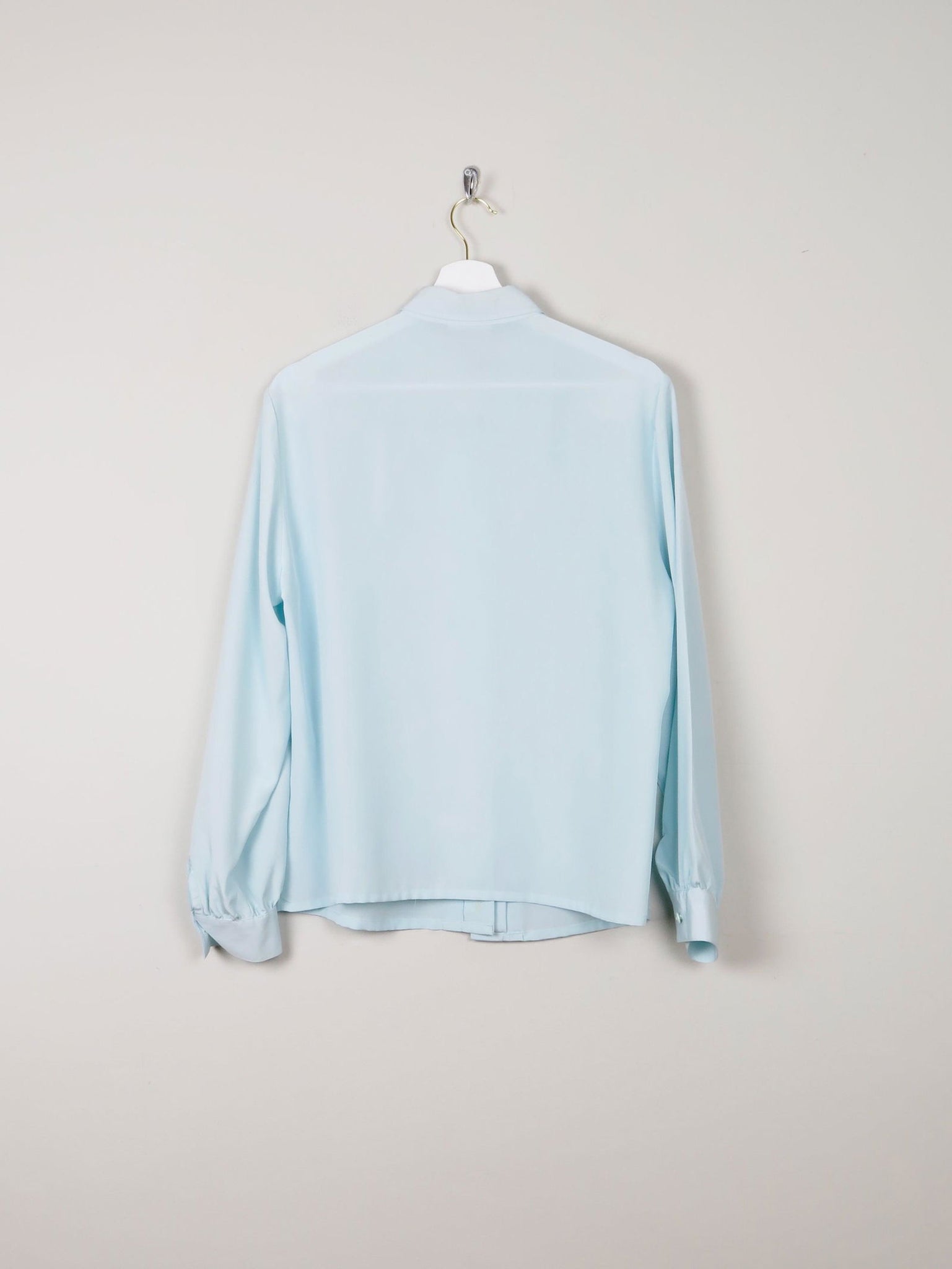 Mint Green Vintage Blouse With Collar M - The Harlequin