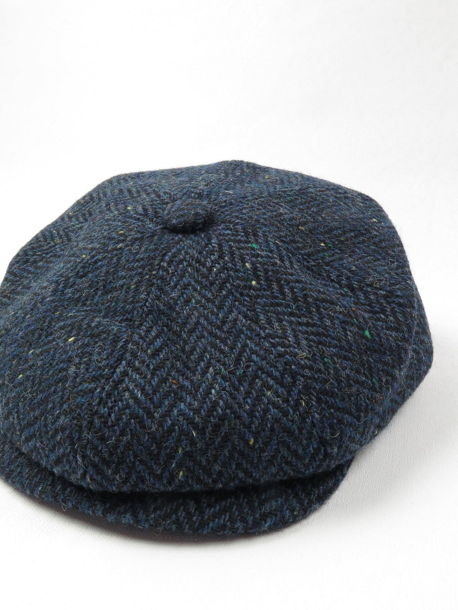 Navy Baker-Boy Flat Cap - The Harlequin