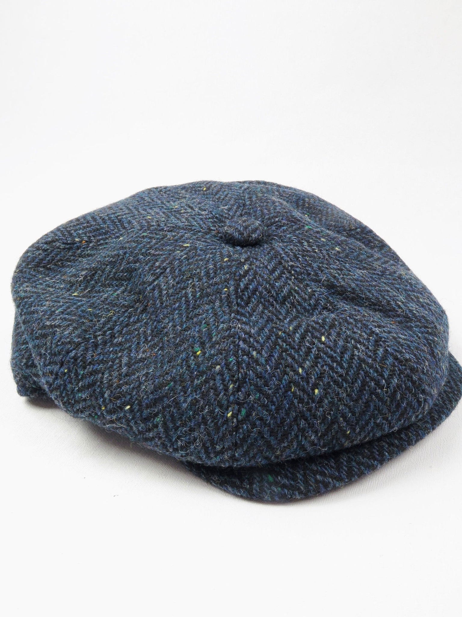 Navy Baker-Boy Flat Cap - The Harlequin