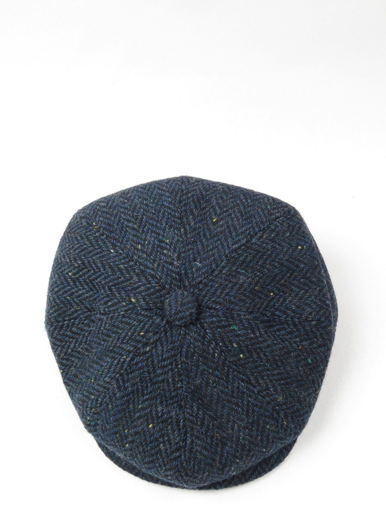 Navy Baker-Boy Flat Cap - The Harlequin