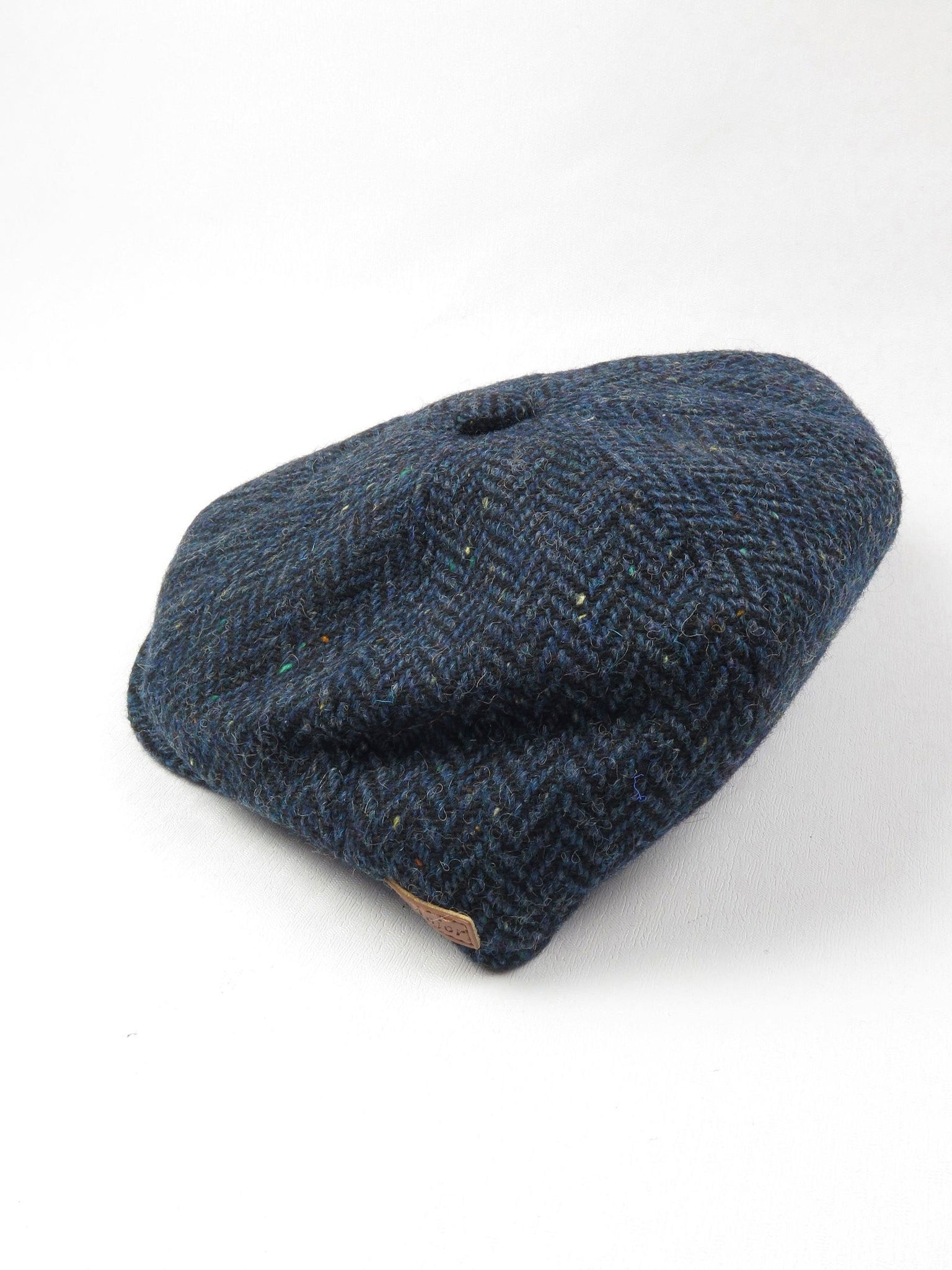 Navy Baker-Boy Flat Cap - The Harlequin