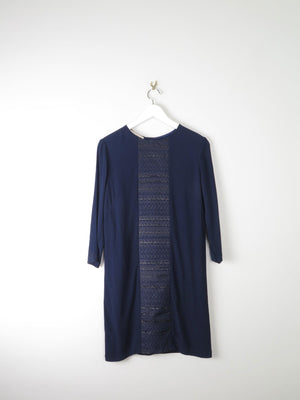 Navy Sessun Shift Dress S - The Harlequin