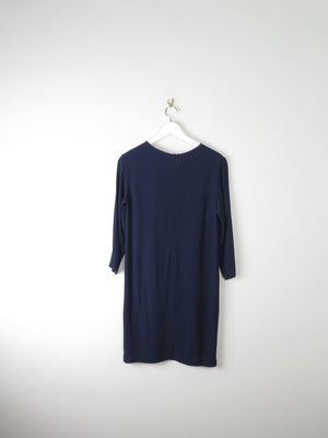 Navy Sessun Shift Dress S - The Harlequin