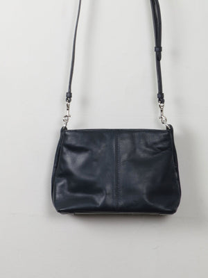 Navy Vintage Leather Cross Body Bag - The Harlequin