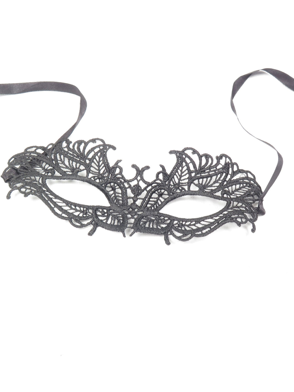 New Black Lace Mask - The Harlequin