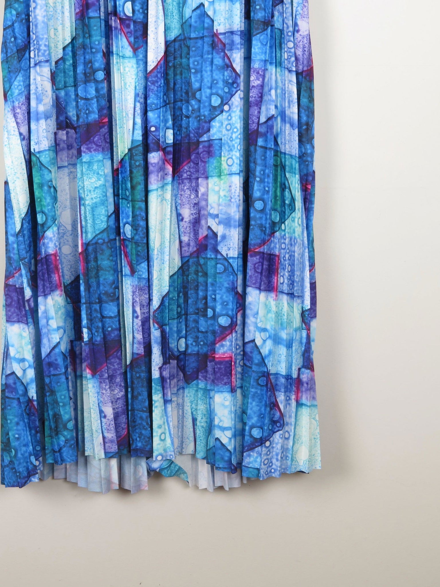 & Other Stories Blue & Purple Graphic Print Dress S - The Harlequin
