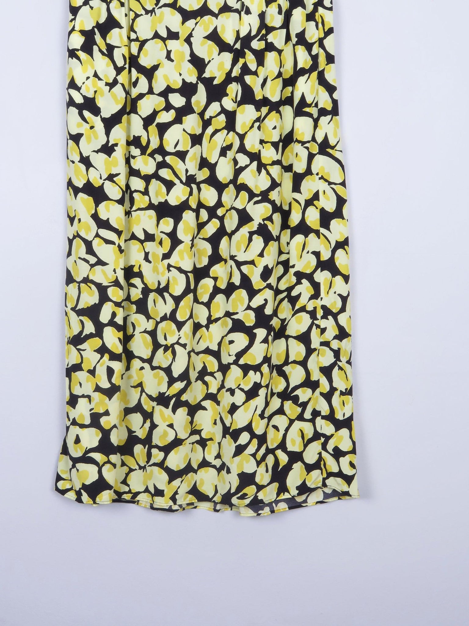& Other Stories Yellow & Black Printed Midi Skirt M - The Harlequin