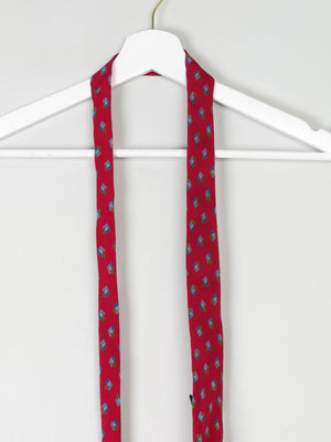 Paco Rabanne Silk Tie Wine Printed - The Harlequin