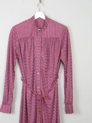 Pink 1970s Vintage Dress Shirt Style M - The Harlequin