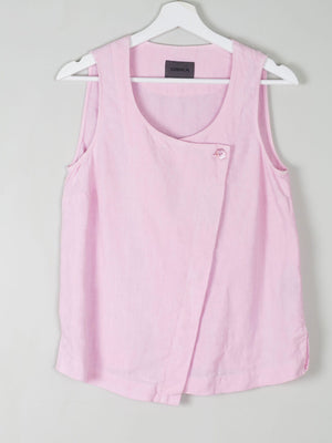 Pink Linen Oska Top S - The Harlequin