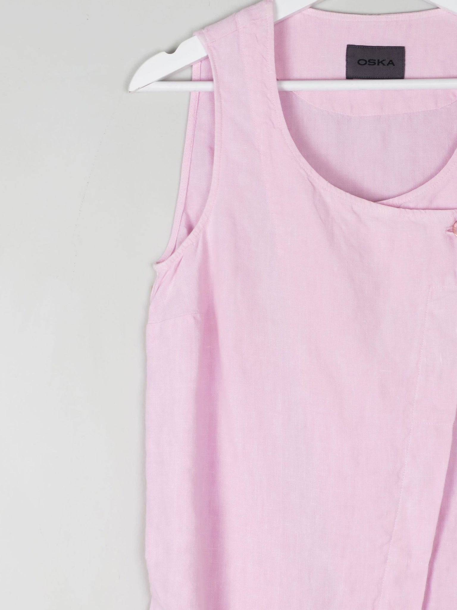 Pink Linen Oska Top S - The Harlequin