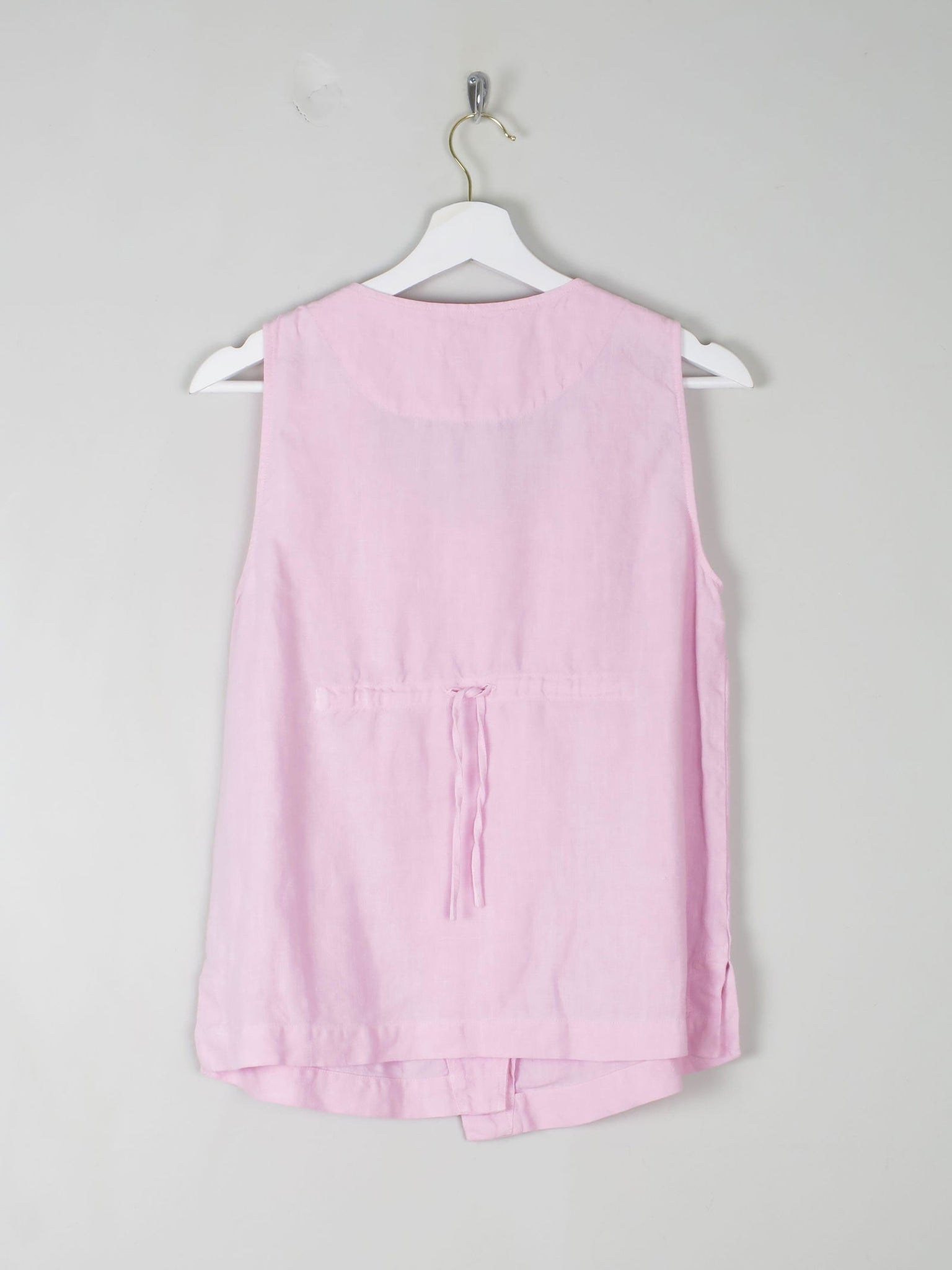 Pink Linen Oska Top S - The Harlequin