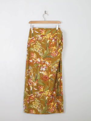 Printed Vintage Wrap Over Style Skirt 26" XS - The Harlequin