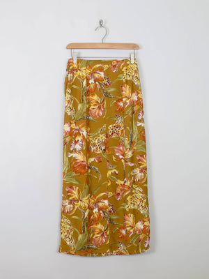 Printed Vintage Wrap Over Style Skirt 26" XS - The Harlequin