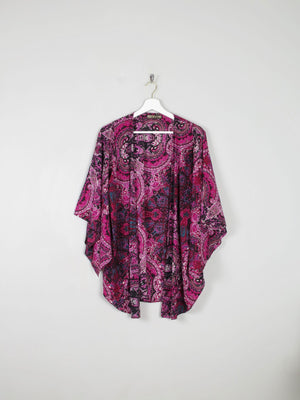 Purple Biba Beaded Kimono XS-M - The Harlequin