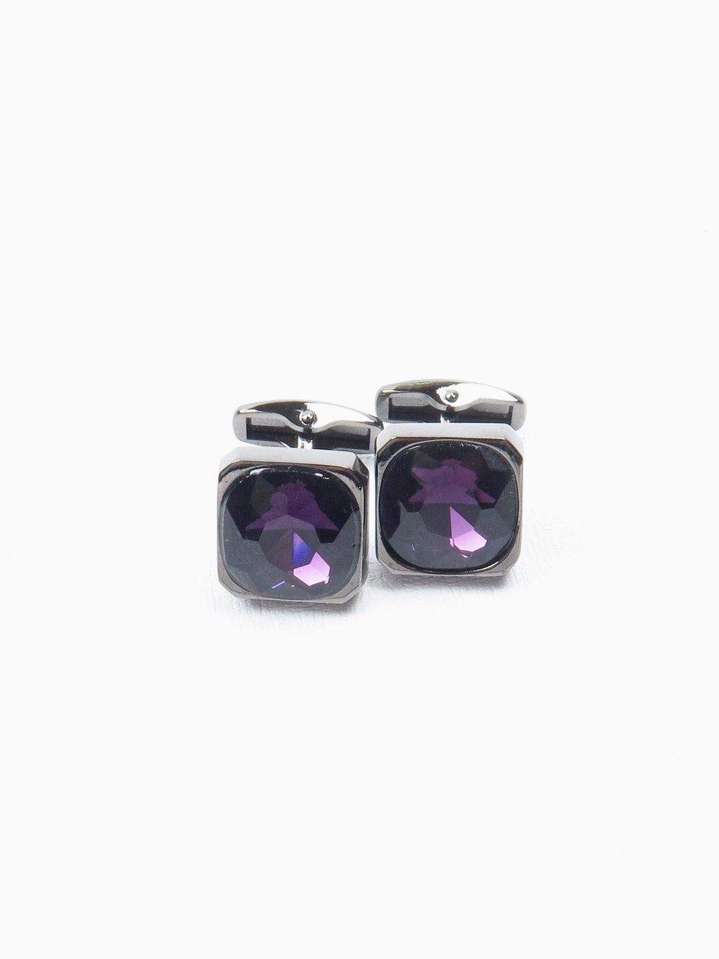 Purple Vintage Style Cufflinks - The Harlequin