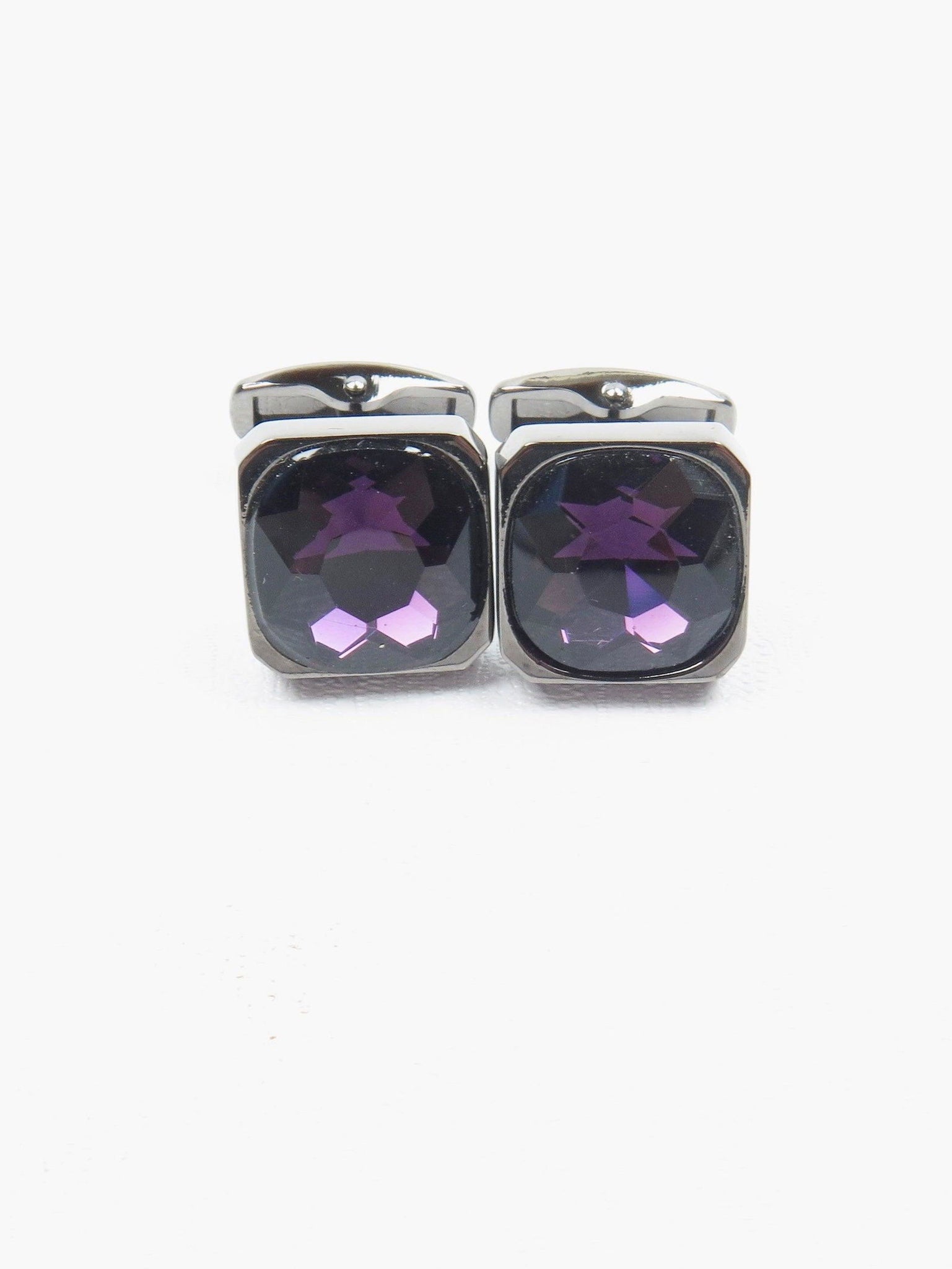 Purple Vintage Style Cufflinks - The Harlequin